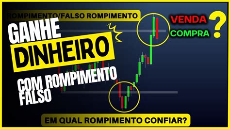 Daytrade Ganhe Dinheiro Rompimento Falso Youtube