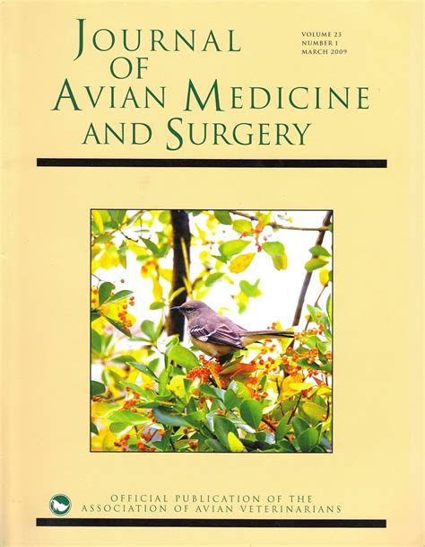 Journal Of Avian Medicine And Surgery March Volume Number