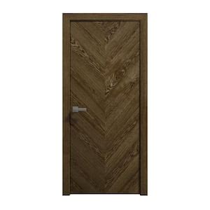 Sartodoors 30 In X 96 In Natural Oak Color Solid Wood Swing Sliding