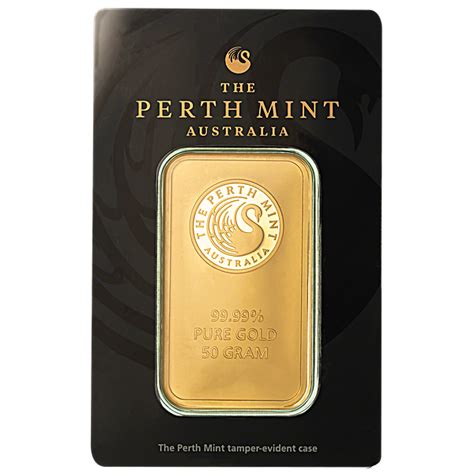 Buy 50 Gram Perth Mint Gold Bullion Bar