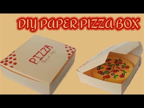 How To Make A Pizza Box Paper Box For Pizza DIY Origami YouTube