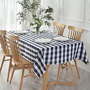 Amazon Maxmill Rectangle Checkered Tablecloth Waterproof