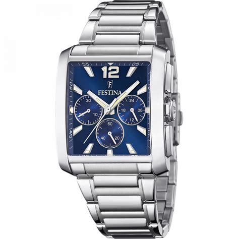 RELOJ FESTINA TIMELESS CHRONOGRAPH F20374 1 PLATA CORREA DE ACERO HOMBRE