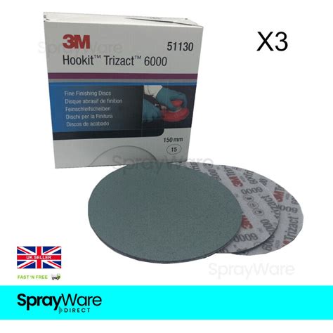 3m51130trizactfinefinishingdiscs6000 15piece For Sale Online