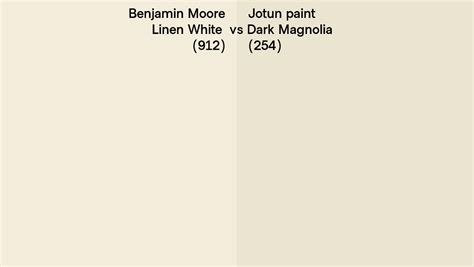 Benjamin Moore Linen White Vs Jotun Paint Dark Magnolia