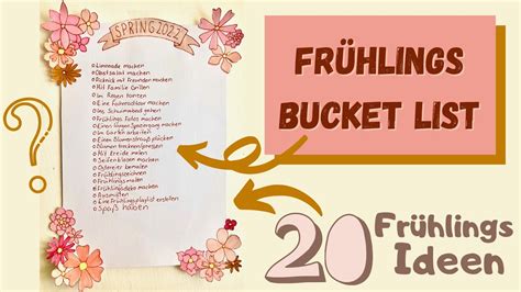 Fr Hlings Bucket List Ideen F R Den Fr Hling Ideen Gegen