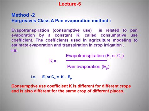 Lecture 6 Ce 1005 Irrigation And Flood Control By Rabindra Ranjan Saha