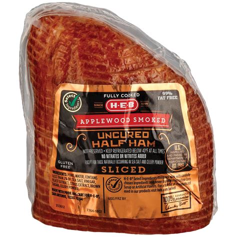 Applewood Smoked Boneless Uncured Seasoned Sliced Ham At 45 OFF