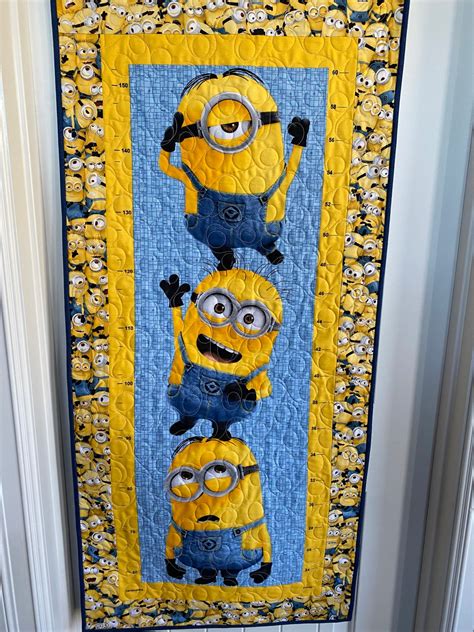 Minions Growth Chart Wall Hanging Etsy