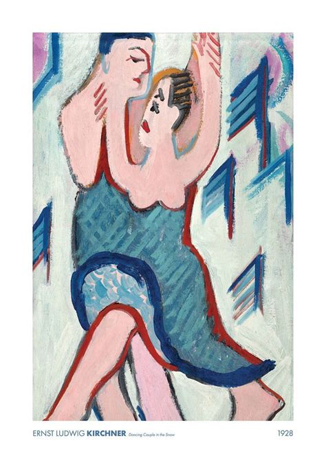 Dancing Couple By Ernst Ludwig Kirchner Poster Art Exhibition Posters