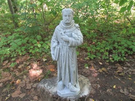 16 12 St Francis Of Assisi Cement Garden Concrete Etsy Francis Of