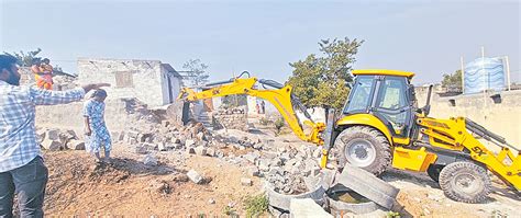 అక్రమ నిర్మాణాల కూల్చివేత Demolition Of Illegal Structures