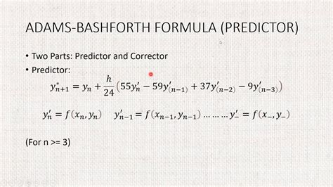 Adams Bashforth Moulton Method Differential Equations YouTube