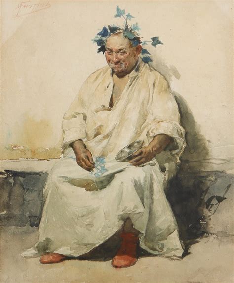 Lot - Modesto Faustini, (Italian, 1839-1892), Portrait of a man as ...