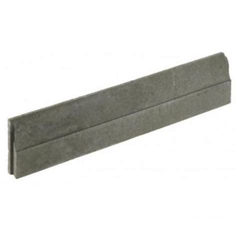 BORDURE EN BETON INVISIBLE INVISO CHANFREINEE 100X20X6 1 5 GRIS