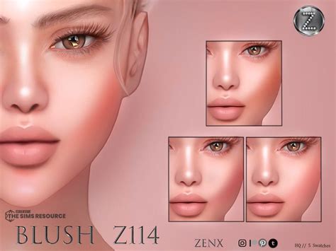 Zenx Blush Z Sims Cc Makeup Makeup Cc Sims Cc Skin