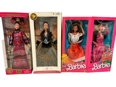 Lot - (4) Special Collector Edition Barbies