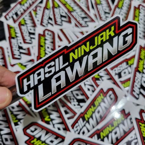 Jual Stiker Kata2 Sticker Hasil Ninjak Lawang Shopee Indonesia