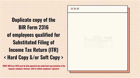 Submission Of Bir Form 2316 Youtube