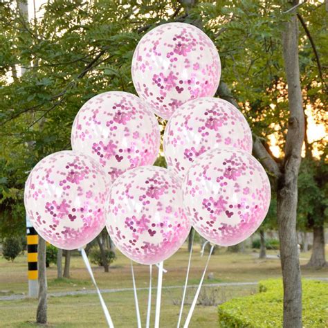 Sztuk Nadmuchiwane Z Ota Konfetti Balon Pi Ka Baby Shower Cal