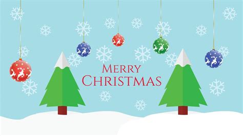 Merry Christmas Animated Cartoon Background. 4835695 Vector Art at Vecteezy