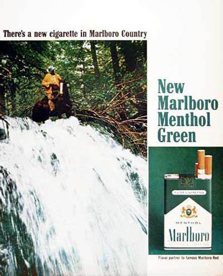 Marlboro Menthol Green 1967 | Mad Men Art | Vintage Ad Art Collection