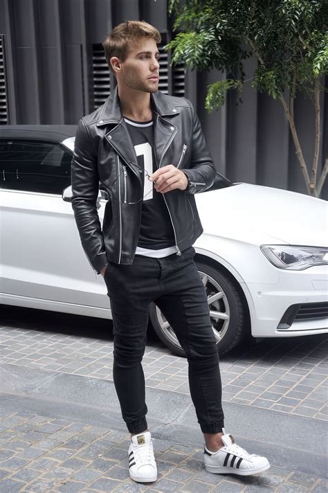 18 Stylish Spring Men Outfits With A Leather Jacket Styleoholic