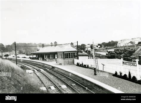 The Caledonian Railways Lesmahagow Station In Lanarkshire Just Stock