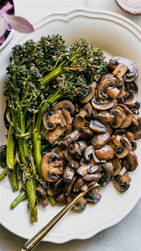 How To Roast Broccolini And Mushrooms Roasted Vegetable Recipes