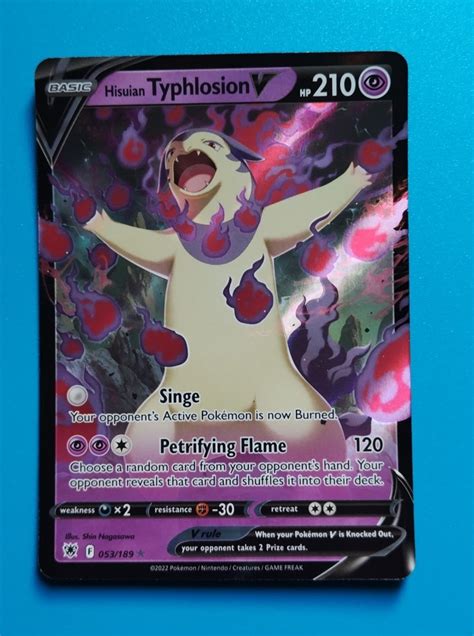 Hisuian Typhlosion V Astral Radiance Pokemon Card Majestic