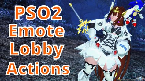 Pso2 80 Dance 17 Emote Lobby Action Youtube