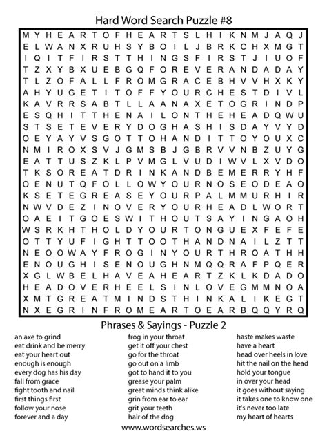 10 Best Extremely Hard Word Search Printables Printableecom Very