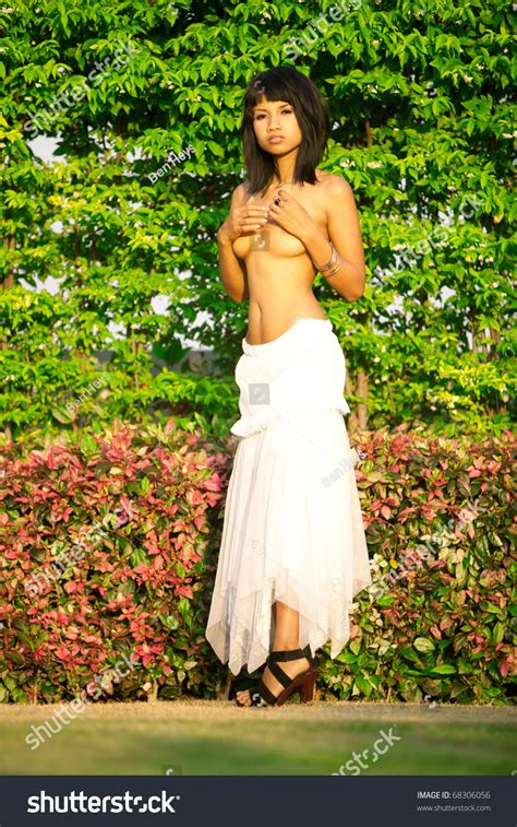 Beautiful Thai Fashion Model Semi Naked Stock Photo Shutterstock