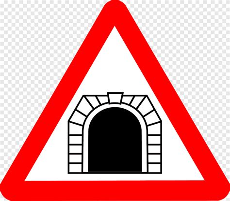Tunnel Warning sign Traffic sign Road, Tunnel, angle, text png | PNGEgg