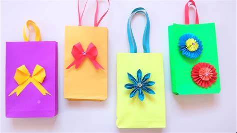 How To Make A Paper Bag Easy Paper Bag Gift Bag Making DIY Paper