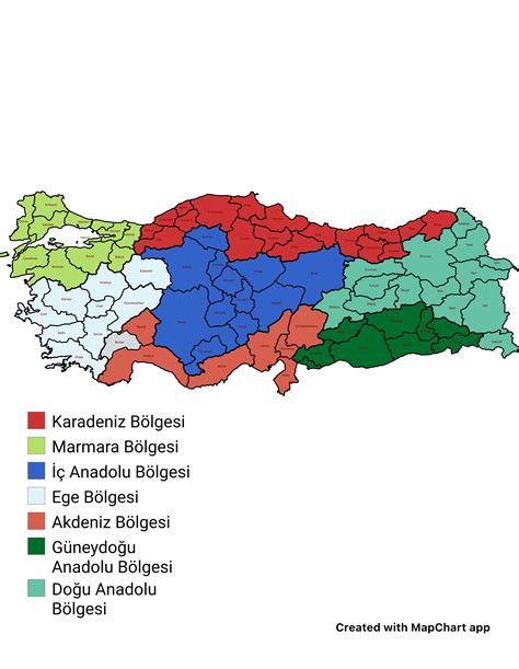 The regions of Turkiye : r/Maps