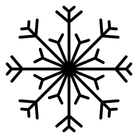 Diseño Png Y Svg De Líneas Y Flechas De Línea De Copo De Nieve Para Camisetas