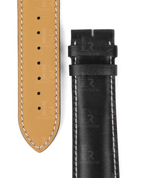 Breitling Colt leather strap - Black Smooth Calf Leather - Drwatchstrap