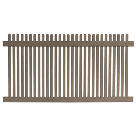 Veranda Ft H X Ft W Cedar Grove Chestnut Brown Vinyl Picket Fence