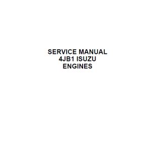 Isuzu Jb Engines Service Manual