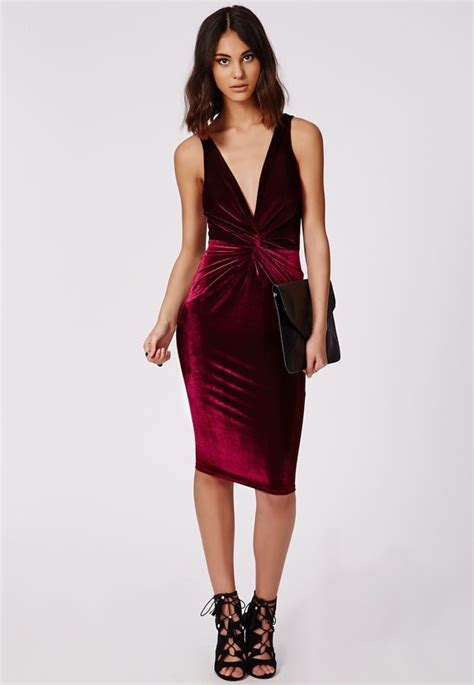 Valerie Velvet Strappy Ruche Midi Dress Sexy Dresses Popsugar