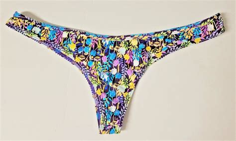 Wicked Weasel Bikini Bottom Floral Cheeky Large NWOT EBay