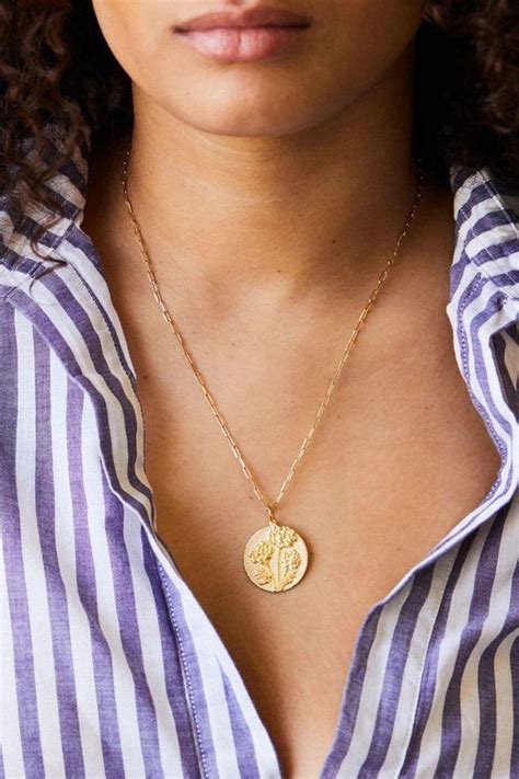 Bold Marigold Necklace October Flower Necklace Gold Jewelry