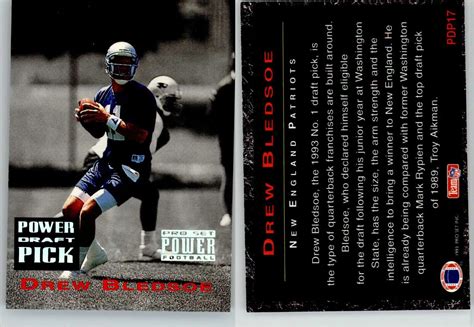 Drew Bledsoe 1993 Pro Set Power Draft Picks PDP17 Patriots RC Rookie EBay