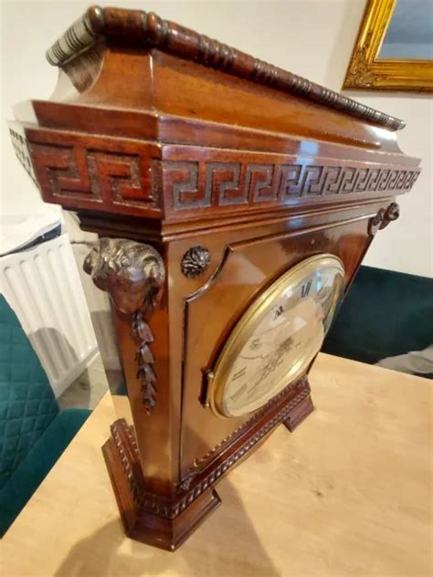 ANTIQUE GUSTAV BECKER Rams Head Westminster Chime Mantel Clock 41 00