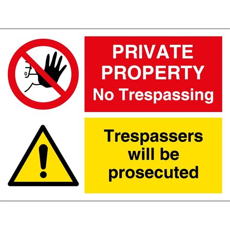 Private Property No Trespassing Signs From Key Signs Uk