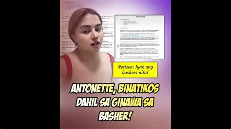 Antonette Gail Binatikos Dahil Sa Ginawa Sa Basher YouTube