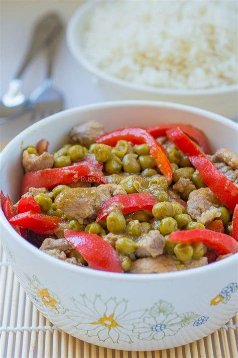 Pork Guisantes Filipino Style Pork With Green Peas Recipe Recipes Pork And Peas Recipe Pork