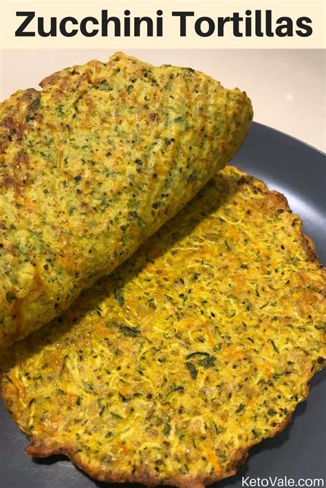 Zucchini Tortillas Low Carb Recipe Keto Vale