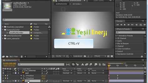 After Effects Ders Anahtar Kareleri Ekleme Ve Ayarlama Youtube